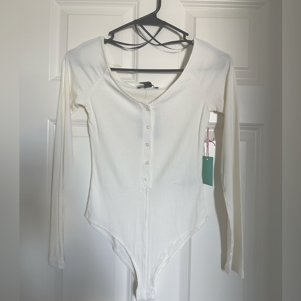 White Longsleeve bodysuit
